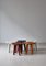 Finnish Modern Apila Stools in Pine attributed to Rauni Peippo for Oy Stockmann, 1950s, Set of 5, Image 2