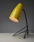 Lámpara de mesa Grashopper amarilla, 1950, Imagen 2