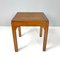 Italienische Mid-Century Modern Quadratische Hocker aus Holz & Wiener Stroh, 1960er, 3er Set 7