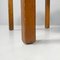 Italienische Mid-Century Modern Quadratische Hocker aus Holz & Wiener Stroh, 1960er, 3er Set 16