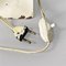 Lámpara de pared o mesa era espacial italiana de metal blanco, años 70, Imagen 16