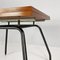 Mesa de comedor extensible italiana de madera y metal, años 60, Imagen 12