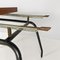 Italian Extendable Dining Table in Wood and Metal, 1960s 15