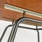 Italian Extendable Dining Table in Wood and Metal, 1960s 14