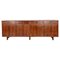 Italian Mid-Century Modern Wood Sideboard with Brass Handles attributed to Stildomus, 1960s 1