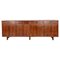 Italian Mid-Century Modern Wood Sideboard with Brass Handles attributed to Stildomus, 1960s, Image 1