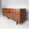 Italian Mid-Century Modern Wood Sideboard with Brass Handles attributed to Stildomus, 1960s, Image 6
