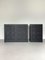 Brutalist Black Cabinet Set, 1980s, Set of 2 1