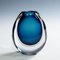 Vase avec Couches Bleues et Grises par Vicke Lindstrand pour Kosta, 1950s 2