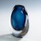 Vase avec Couches Bleues et Grises par Vicke Lindstrand pour Kosta, 1950s 5