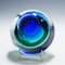 Geode Bowl in Blue and Green Murano Glass by Archimede Seguso, Italy, 1960s, Image 6