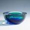 Geode Bowl in Blue and Green Murano Glass by Archimede Seguso, Italy, 1960s 2