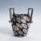 Antique Millefiori Murano Glass Vase with Handles from Fratelli Toso, 1910s 3