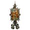 Floor Lamp Lantern in Wrought Iron and Hammered Glass by Longobard, 1970s, Image 1