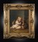 A. Lemoine, Bambina con cane, XIX secolo, Olio su tela, In cornice, Immagine 1