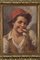 Antonio Vallone, Young Commoners, Early 20th Century, Oil on Canvas Paintings, Set of 2 2