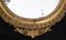 Spiegel im Neapolitanischen Empire, 19. Jh. aus vergoldetem und geschnitztem ovalem Holz 2