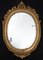 Early 19th Century Neapolitan Empire Mirror in Golden and Carved Oval-Shaped Wood, Image 1