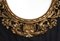 Antiker florentinischer Spiegel mit ovaler Form aus vergoldetem und geschnitztem Holz, Frühes 20. Jahrhundert 3