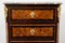 19th Century Napoleon III French in Precious Exotic Woods with Marble Top 4