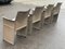Vintage Patinated Dining Chairs by Tito Agnoli for Matteo Grassi, 1980, Set of 4 3