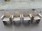 Vintage Patinated Dining Chairs by Tito Agnoli for Matteo Grassi, 1980, Set of 4 2