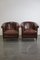 Sheep Leather Club Armchairs, Set of 2 2