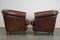 Sheep Leather Club Armchairs, Set of 2, Image 3