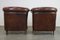 Sheep Leather Club Armchairs, Set of 2, Image 4