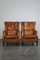 Sheep Leather Armchairs, Set of 2 2