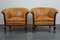 Club Armchairs and Sofa in Cognac Leather, Set of 3, Image 11