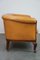 Club Armchairs and Sofa in Cognac Leather, Set of 3 4