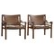 Sirocco Lounge Chairs in Leather and Ash by Arne Norell for Arne Norell AB, 1970s, Set of 2 1