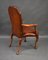 Antique Hand Dyed Leather Armchairs, 1900, Set of 7, Image 13