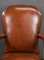 Antique Hand Dyed Leather Armchairs, 1900, Set of 7, Image 4