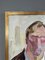 Ritratto di un'anima turbata, anni '50, dipinto a olio, con cornice, Immagine 5