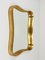 Espejo austriaco de madera dorada de Max Welz Vienna, años 40, Imagen 17