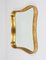 Espejo austriaco de madera dorada de Max Welz Vienna, años 40, Imagen 2