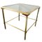 Vintage Brass Side Table with Smoke Glass, 1970s, Image 9