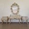 French Baroque Hand Carved Bedroom Set in White, Set of 5 11