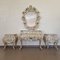 French Baroque Hand Carved Bedroom Set in White, Set of 5, Image 11