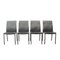 Vintage Italian Skay Chair Model Isabel by Cattelan on Black, Set of 4, Image 9