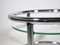 Italian Space Age Side Table in Chrome and Glass, 1970s 3