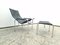 Set of Armchair with Stool in Real Leather by Strässle Hans Eichenberger, 1976 12