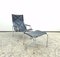 Set of Armchair with Stool in Real Leather by Strässle Hans Eichenberger, 1976 1