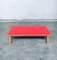 Mid-Century Red Coffee Table, Belgium, 1950s, Image 8