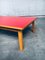 Mid-Century Red Coffee Table, Belgium, 1950s 6