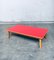 Mid-Century Red Coffee Table, Belgium, 1950s 12