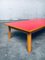 Table Basse Mid-Century Rouge, Belgique, 1950s 4