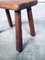 Carved Oak Side Table, 1940s 5